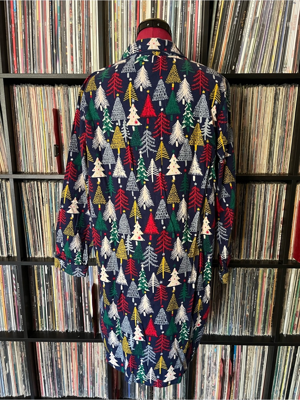 🌲 Holiday Christmas Tree Flannel Nightshirt Pajama 🎄 - Picture 4 of 10